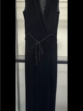 Vince Camuto Black Sleeveless jumpsuit with Rope Tie
